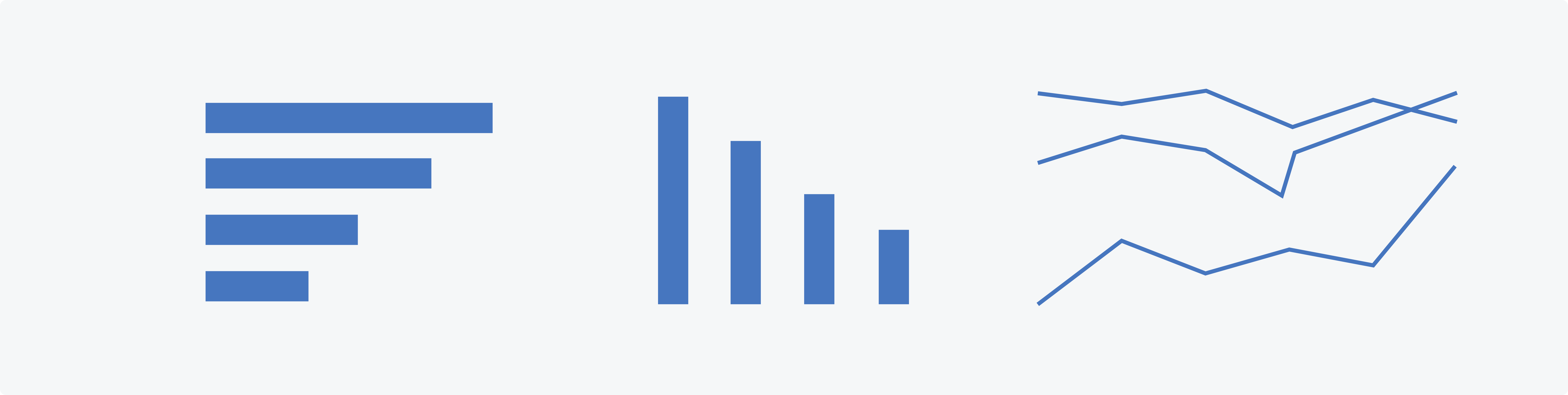Diagram of example comparison charts.